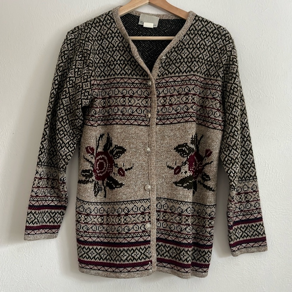 Floral sweater